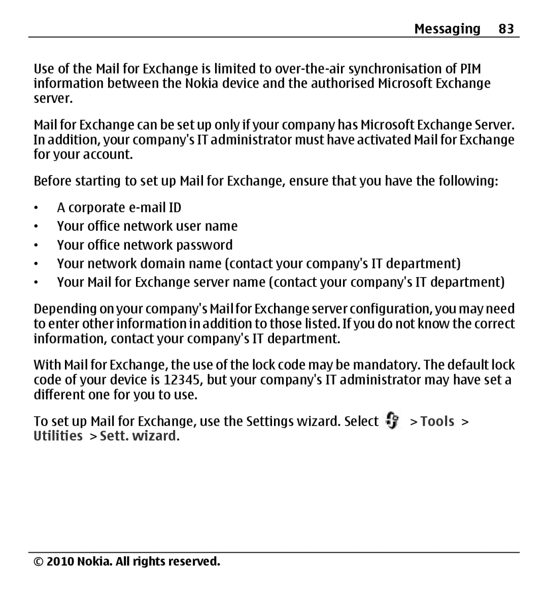 Nokia X500 manual Messaging 