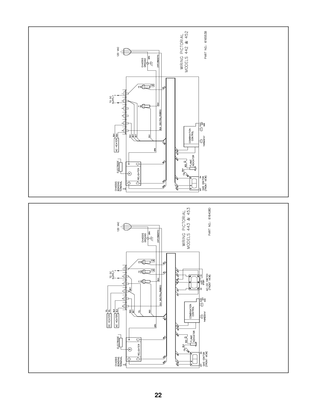 Norcold 452, 483, 463, 453, 482, 443, 462, 442 specifications 