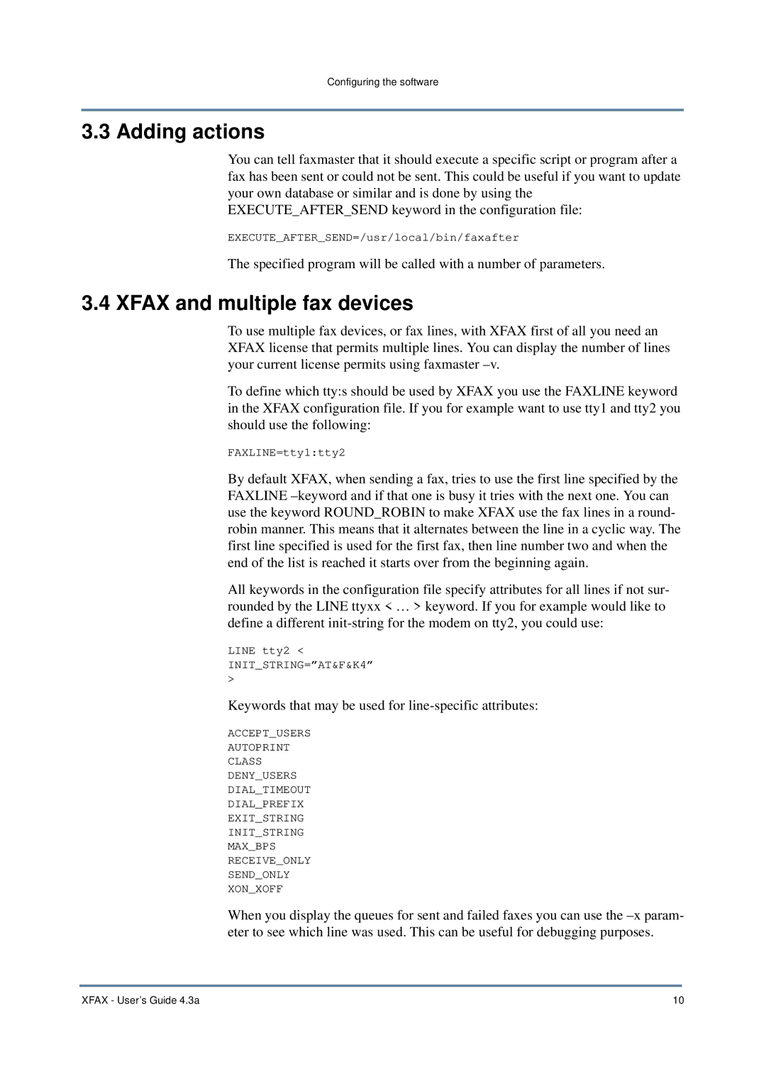 Nordic Star Products 4.3A manual Adding actions, Xfax and multiple fax devices 