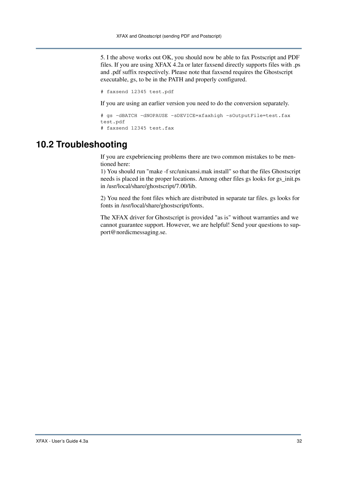 Nordic Star Products 4.3A manual Troubleshooting 