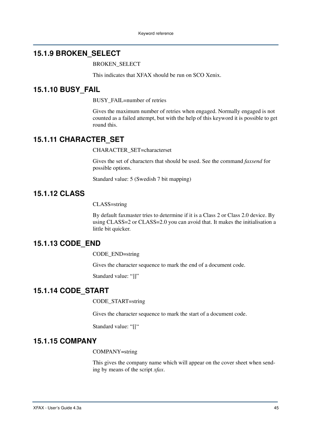 Nordic Star Products 4.3A manual Brokenselect, Characterset 