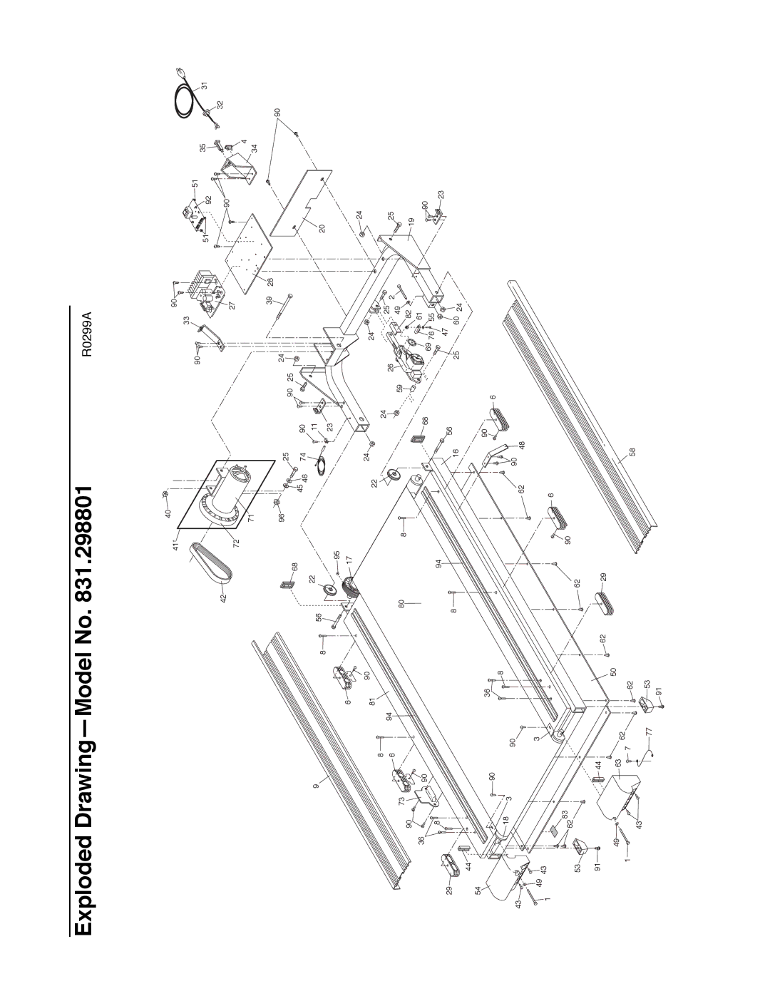 NordicTrack 1500 manual Exploded DrawingÑModel No 