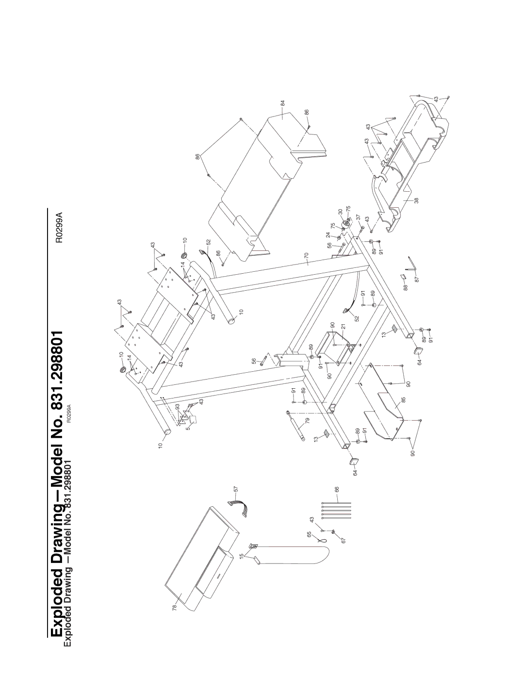 NordicTrack 1500 manual Exploded Drawing ÑModel No 