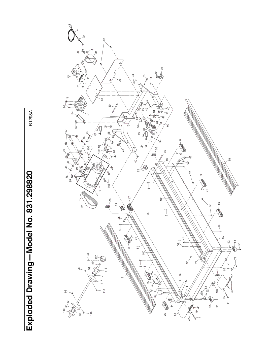 NordicTrack 2000 user manual Exploded DrawingÑModel No 