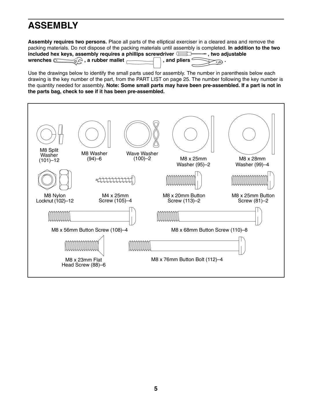 NordicTrack 30508.0 user manual Assembly 