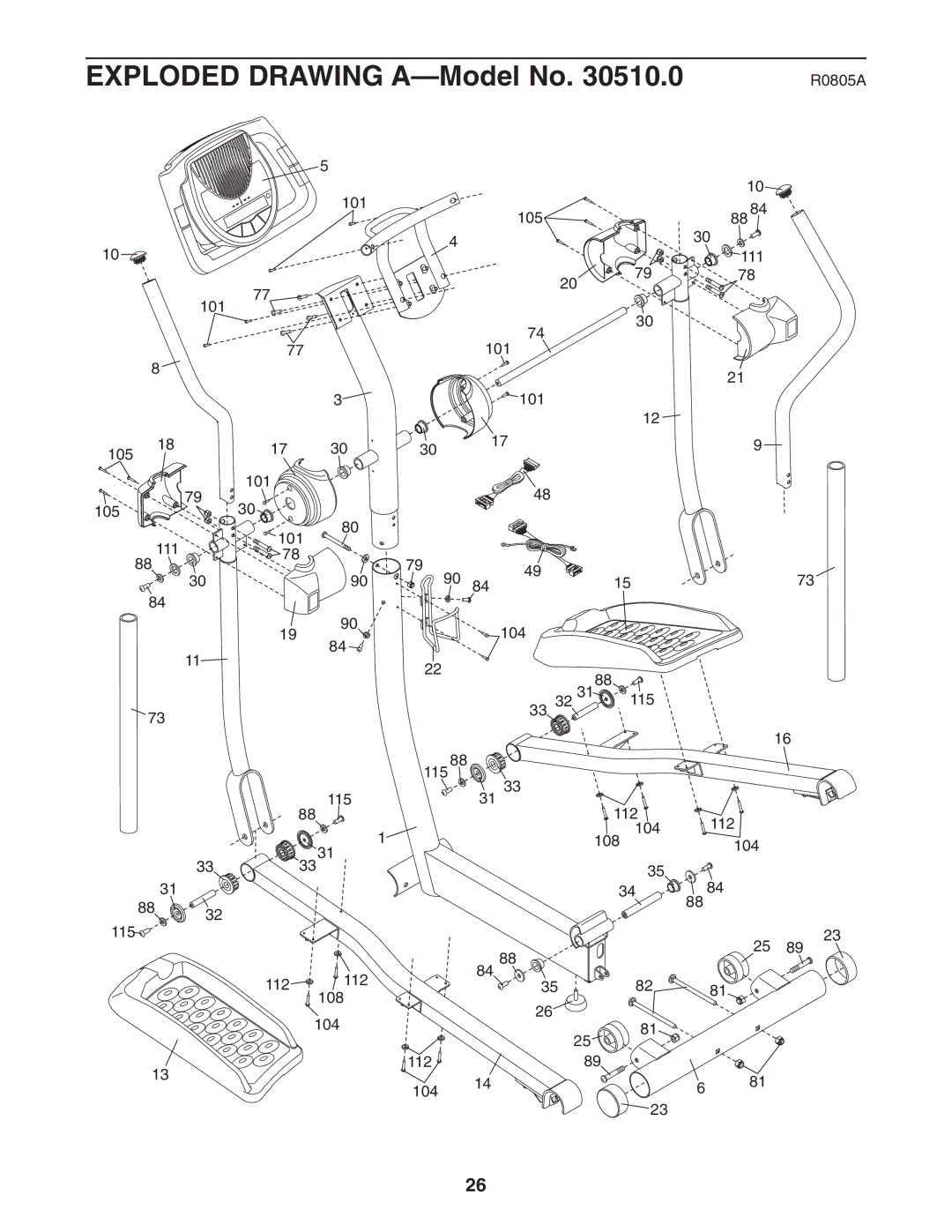 NordicTrack 30510.0 user manual R0805A 