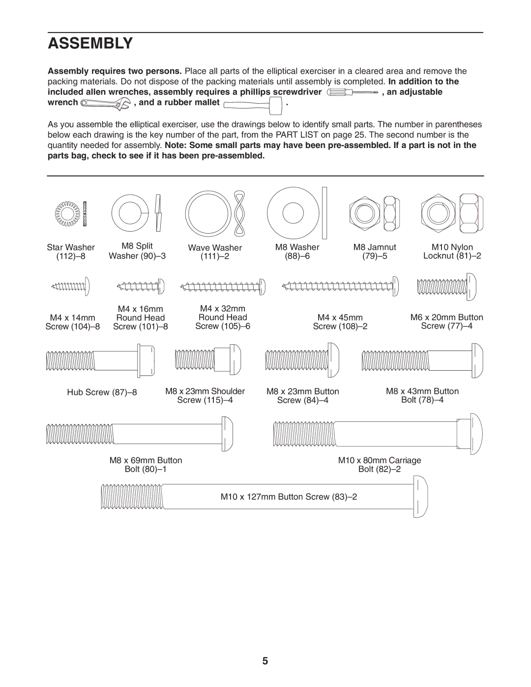 NordicTrack 30510.0 user manual Assembly 