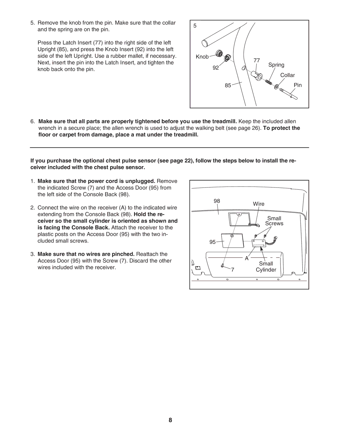 NordicTrack 30600.0 user manual Wire 