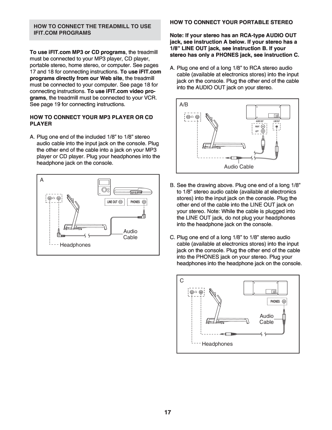 NordicTrack 30600.0 user manual How To Connect The Treadmill To Use Ifit.Com Programs 
