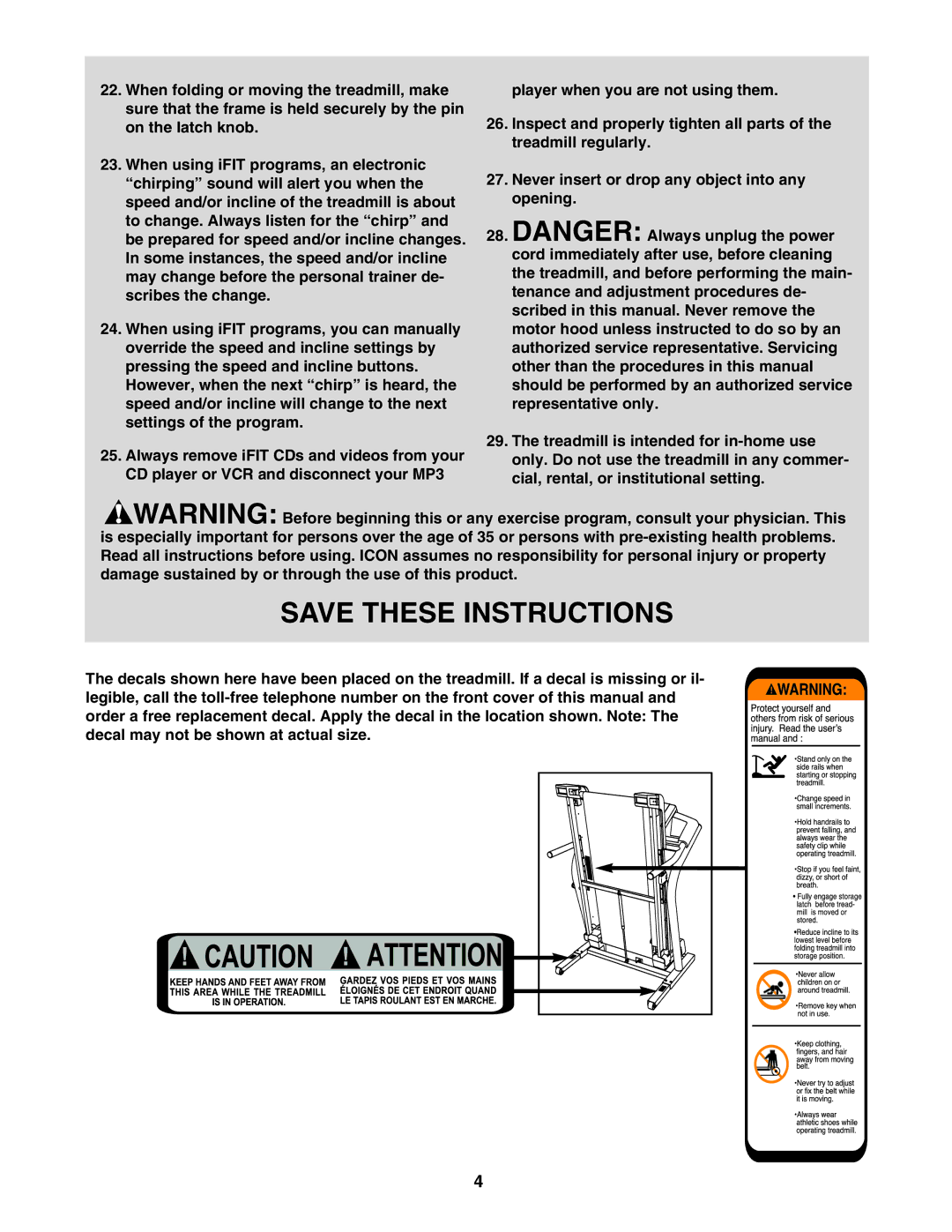 NordicTrack 30601.0 user manual 