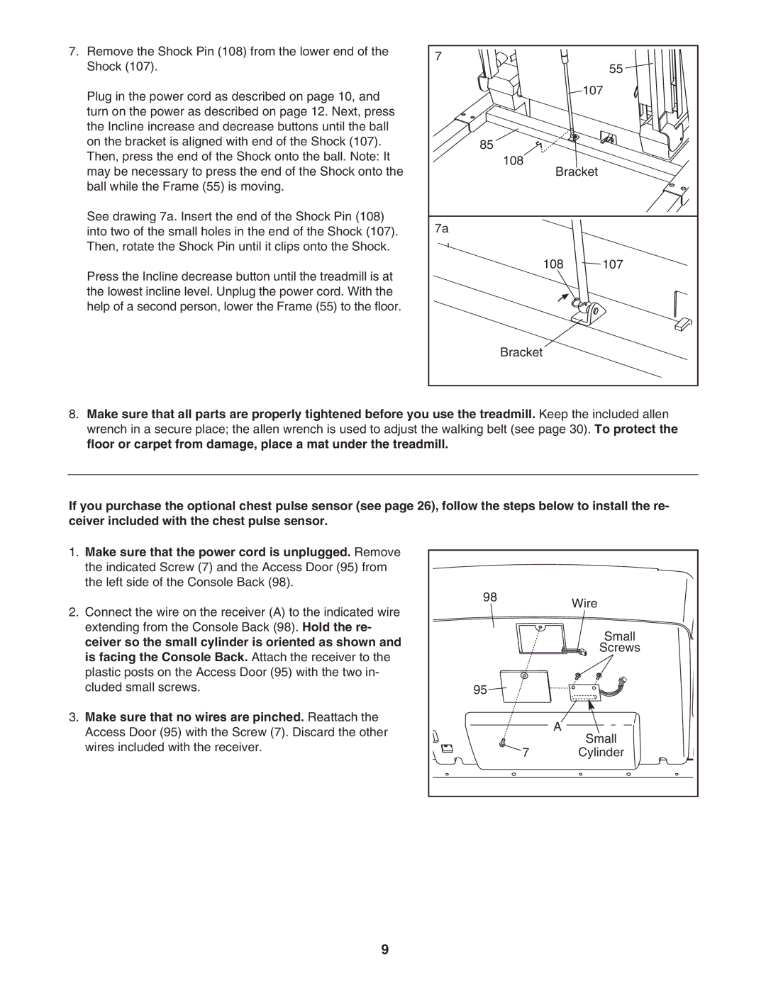 NordicTrack 30601.0 user manual Wire 