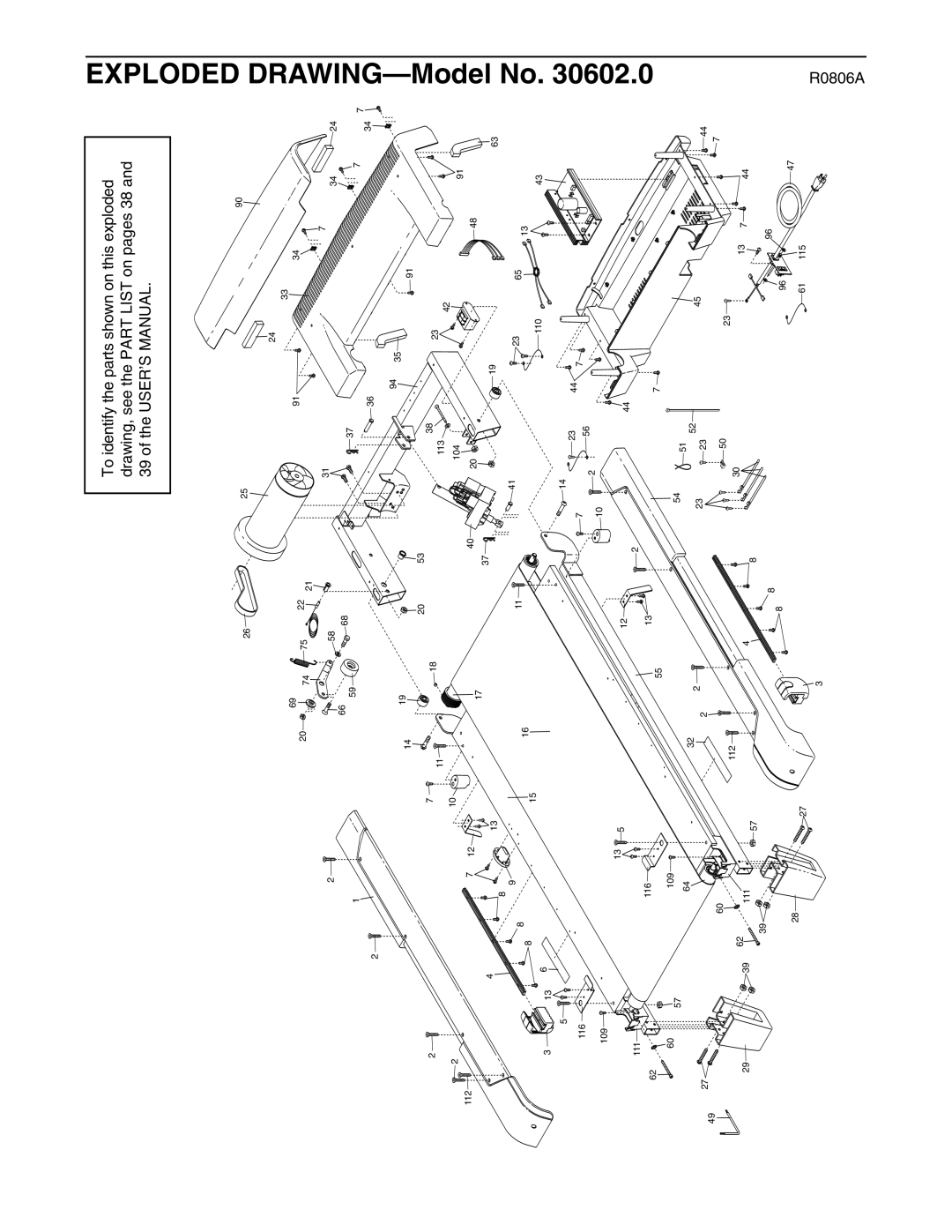 NordicTrack 30602.0 user manual Exploded 