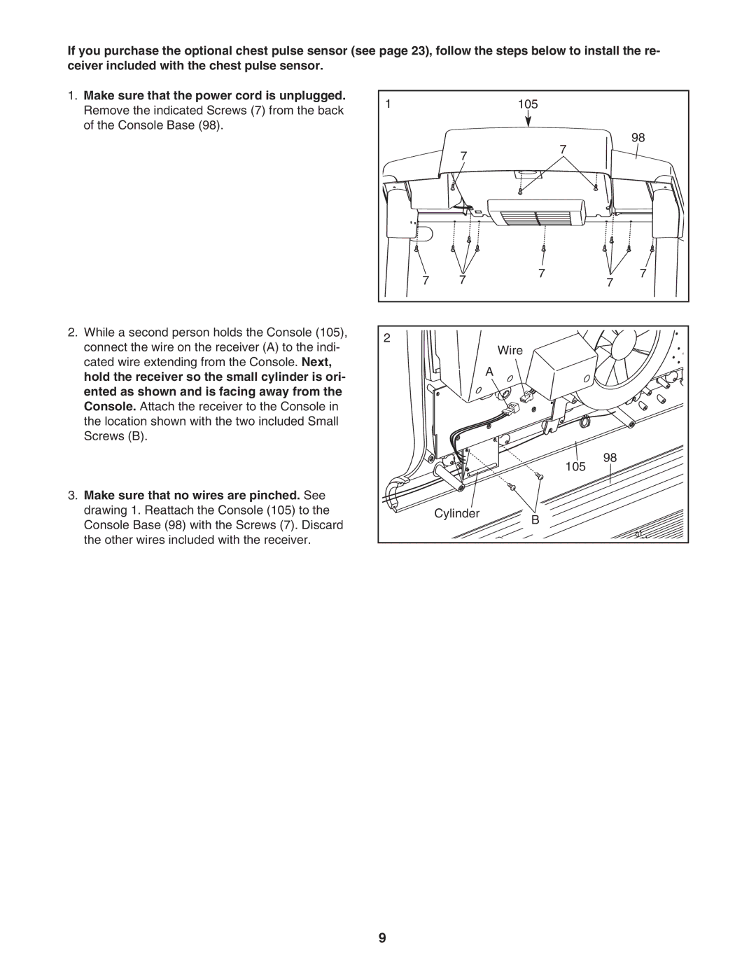 NordicTrack 30705.0 user manual Wire Cylinder 