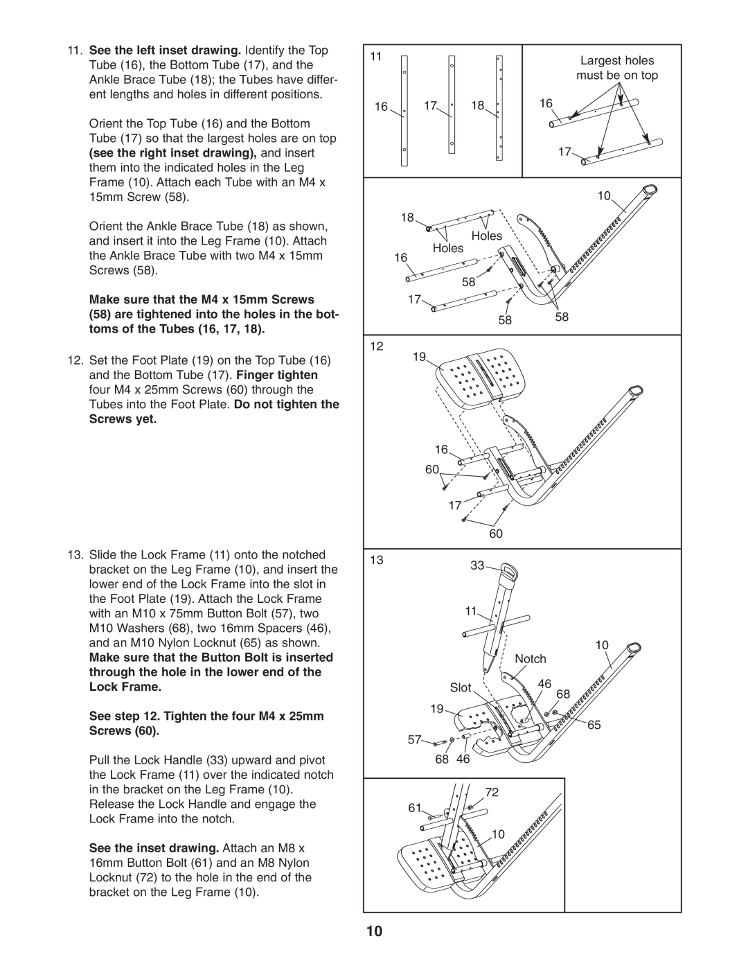 NordicTrack 30792.0 user manual Screws yet 