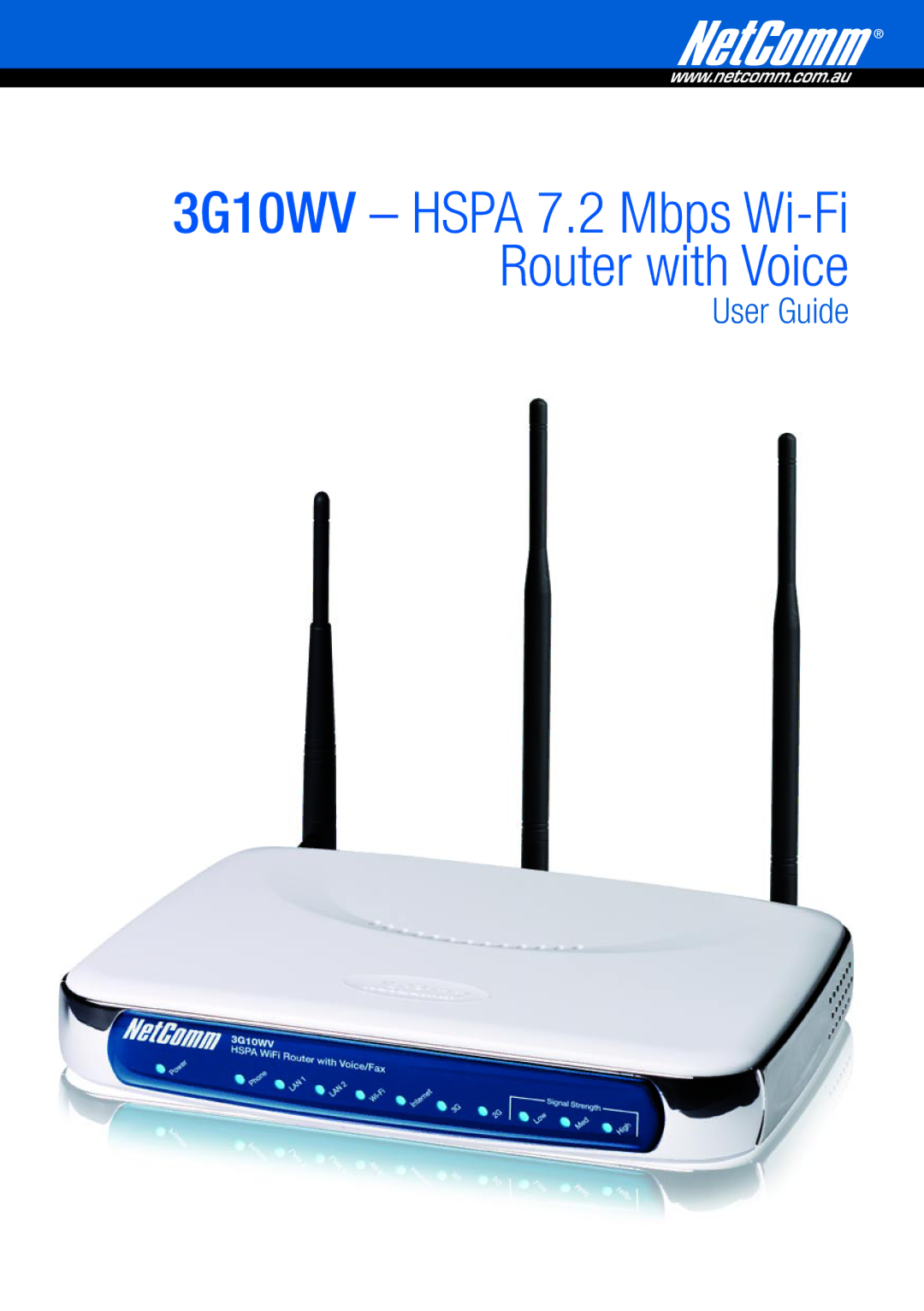 NordicTrack manual 3G10WV Hspa 7.2 Mbps Wi-Fi Router with Voice 