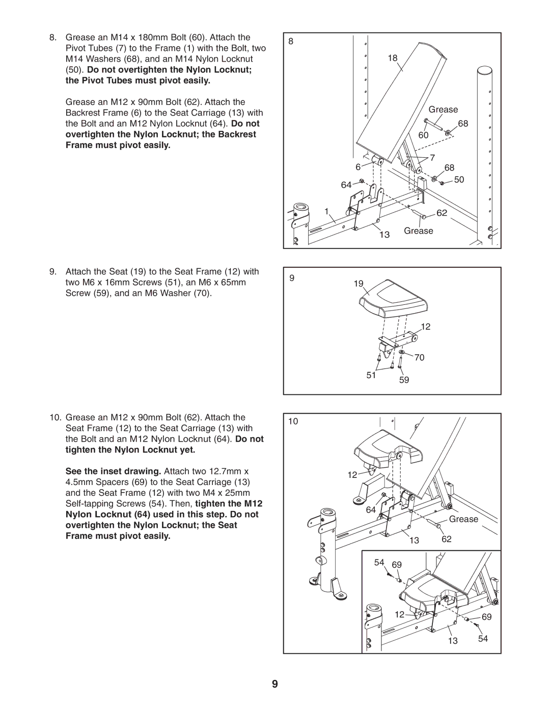 NordicTrack 831.15718.0 user manual Grease 