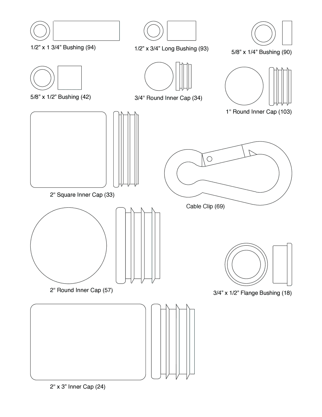 NordicTrack 831.159770 user manual Inner Cap 