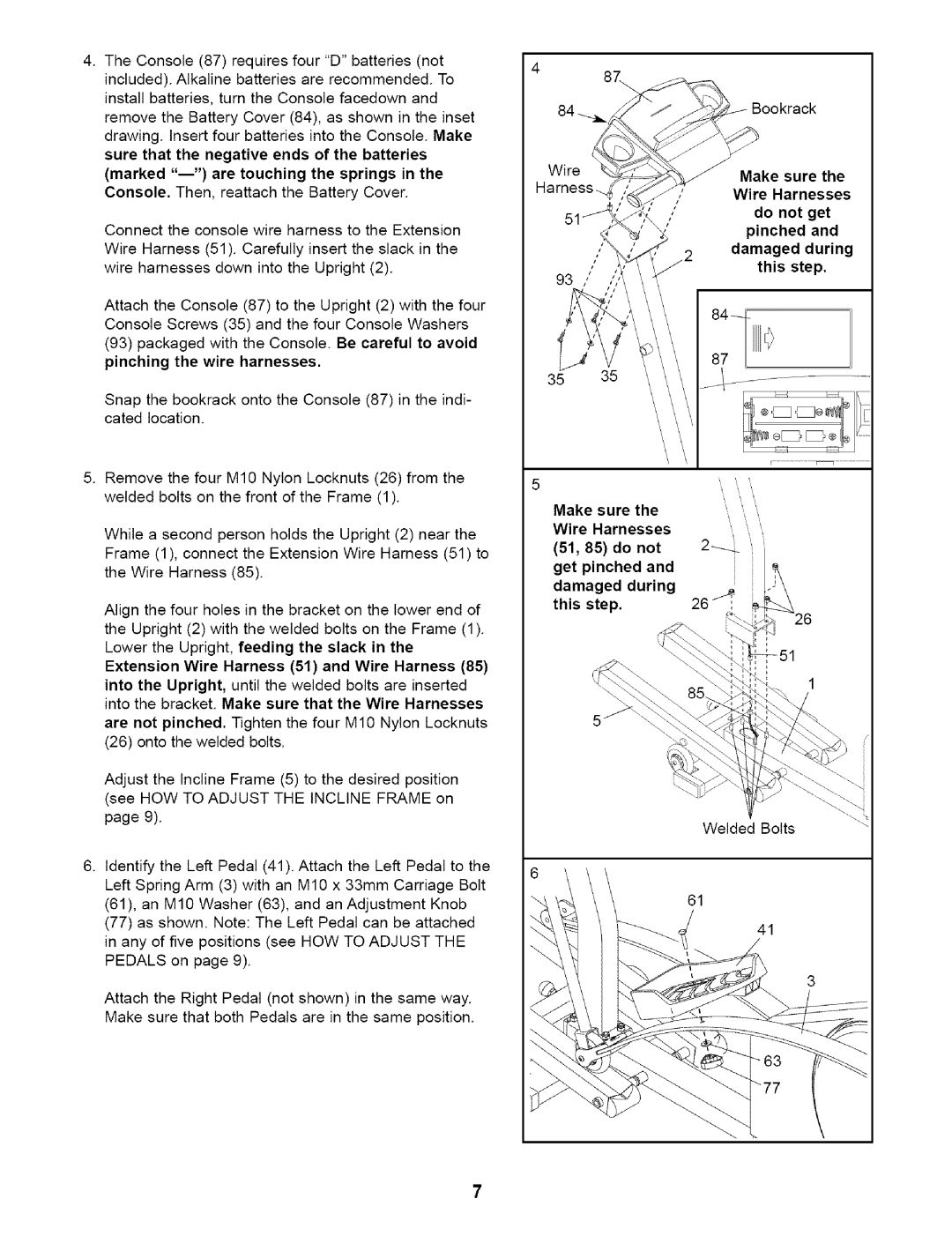 NordicTrack 831.28353 user manual Sure that the negative ends of the batteries, Marked -- are touching the springs 