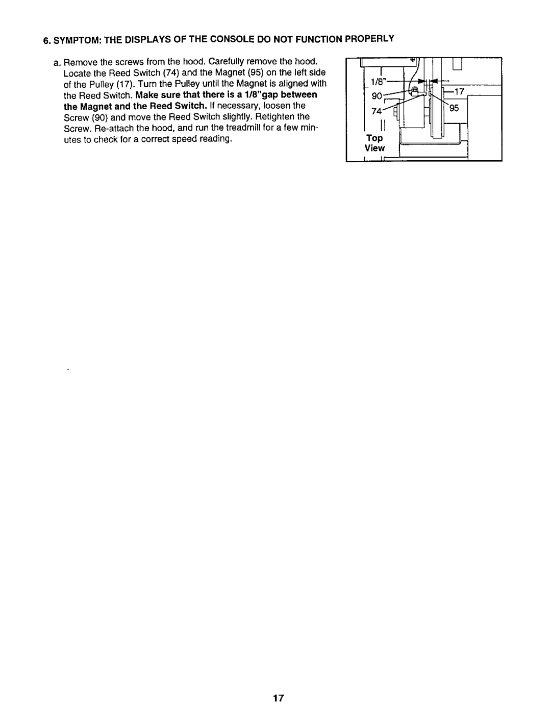 NordicTrack 831.2988 user manual Symptom the Displays of the Console do not Function, Properly, View 