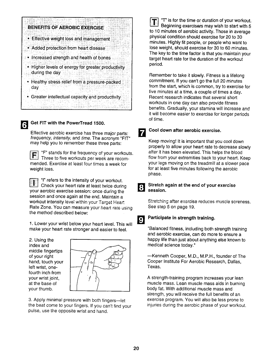 NordicTrack 831.2988 user manual Benefits of Aerobic Exercise 