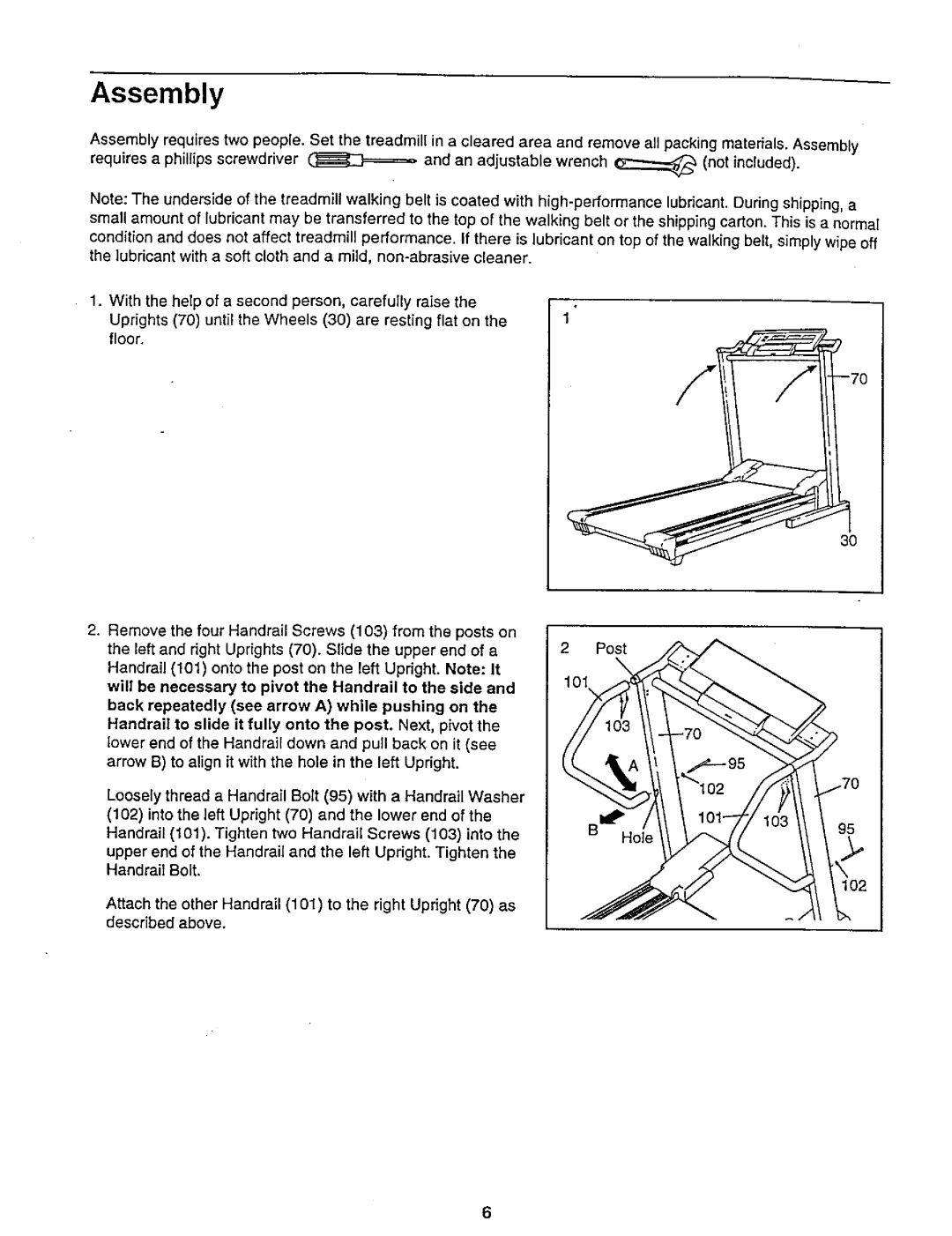 NordicTrack 831.29881 user manual Assembly 