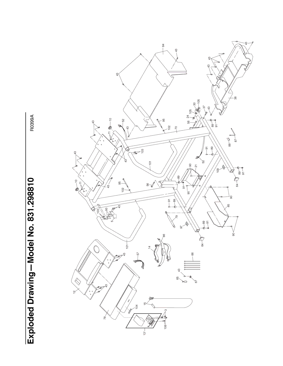 NordicTrack 831.298810 user manual Exploded DrawingÑModel No 