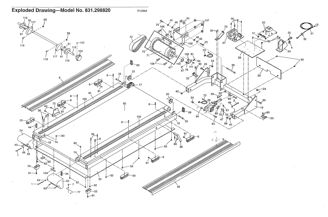 NordicTrack 831.29882 user manual Exploded Drawing--Model 