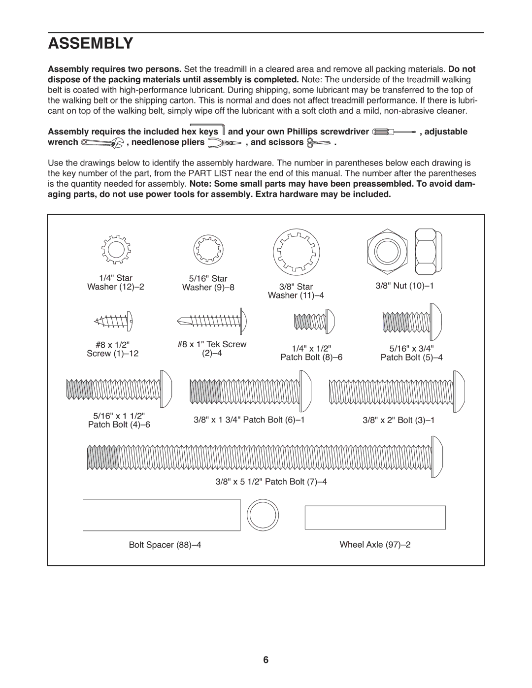 NordicTrack A2750 PRO warranty Assembly 