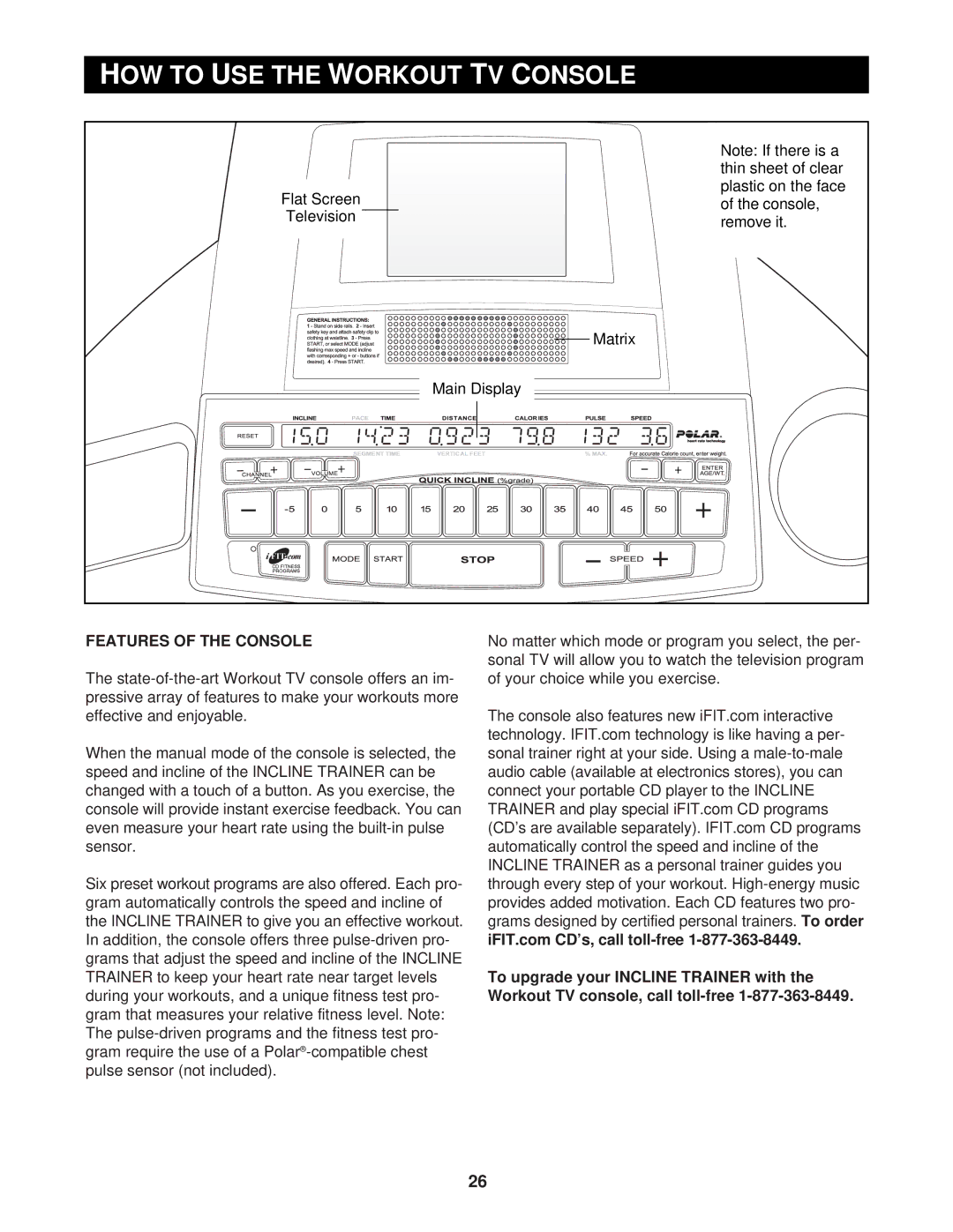 NordicTrack CTK65020 user manual Gram automatically controls the speed and incline 