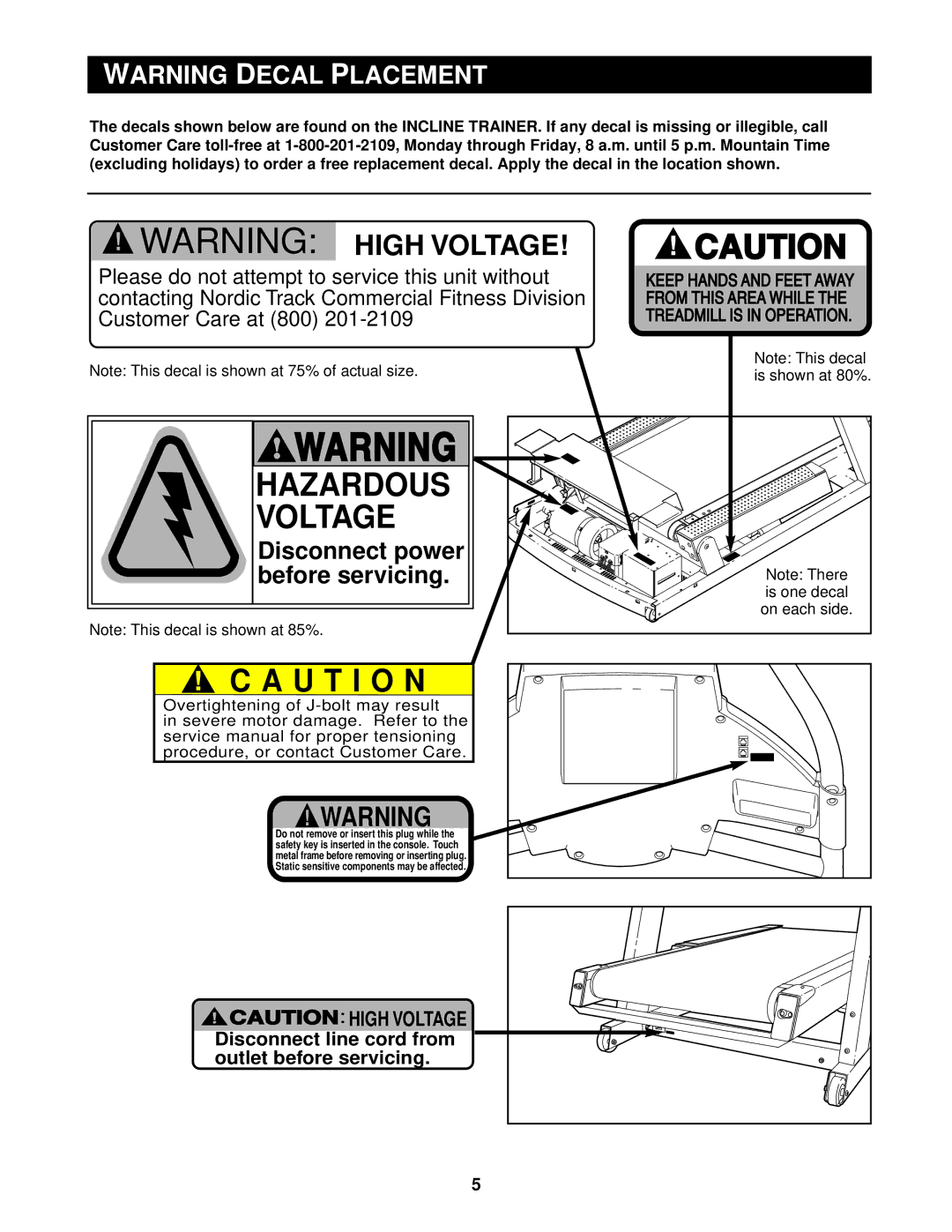 NordicTrack CTK65020 user manual Arning Ecal, Before servicing, Disconnect power 