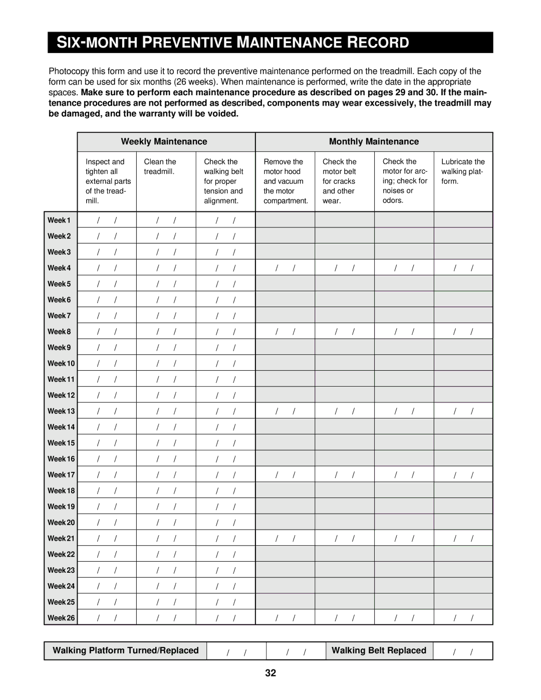 NordicTrack CTL8750, CTL8250, CTL8500 user manual Preventive 