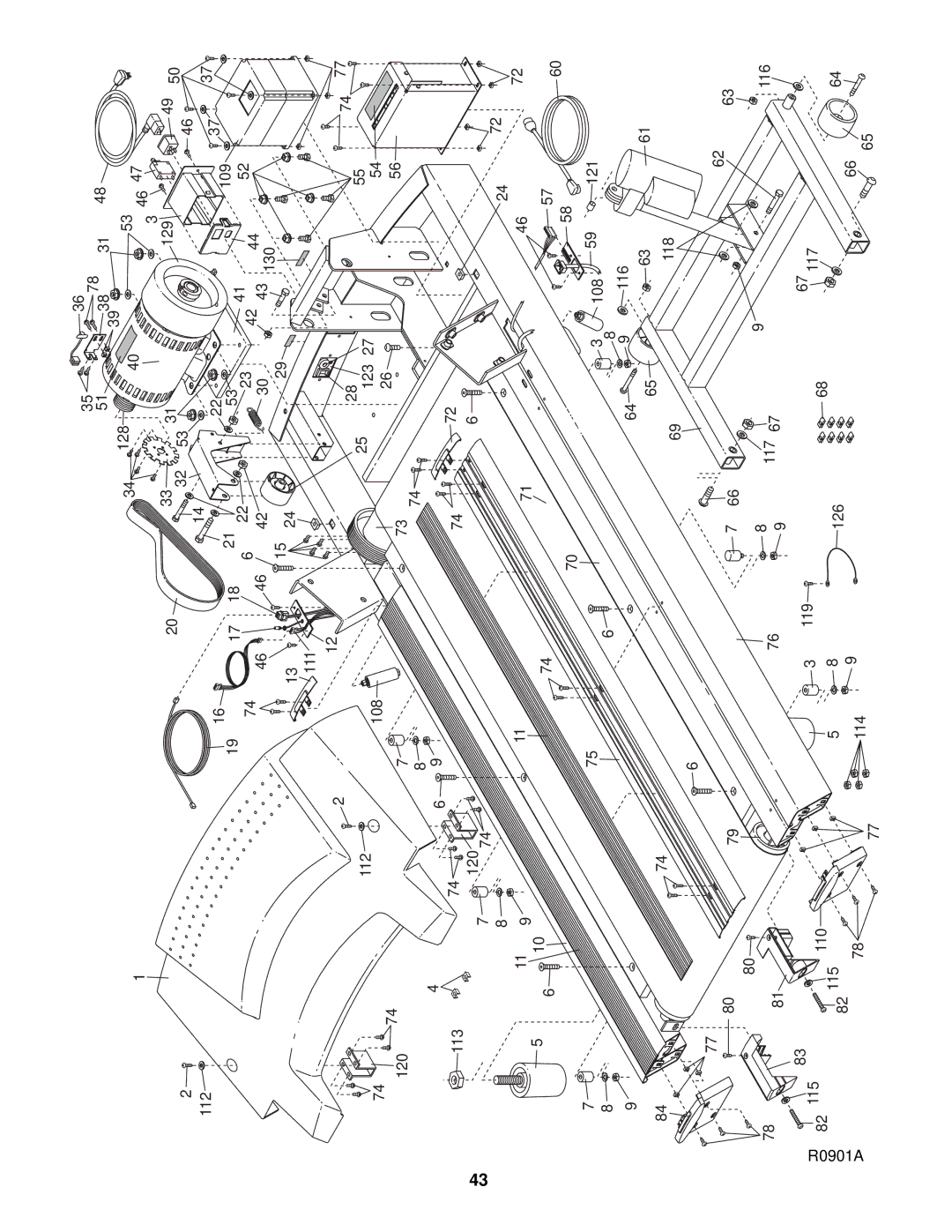 NordicTrack CTL8500, CTL8750, CTL8250 user manual 112 120 113 111 108, 116 R0901A, 115 110 