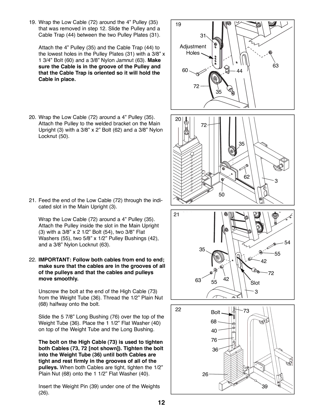 NordicTrack GRT500 manual 