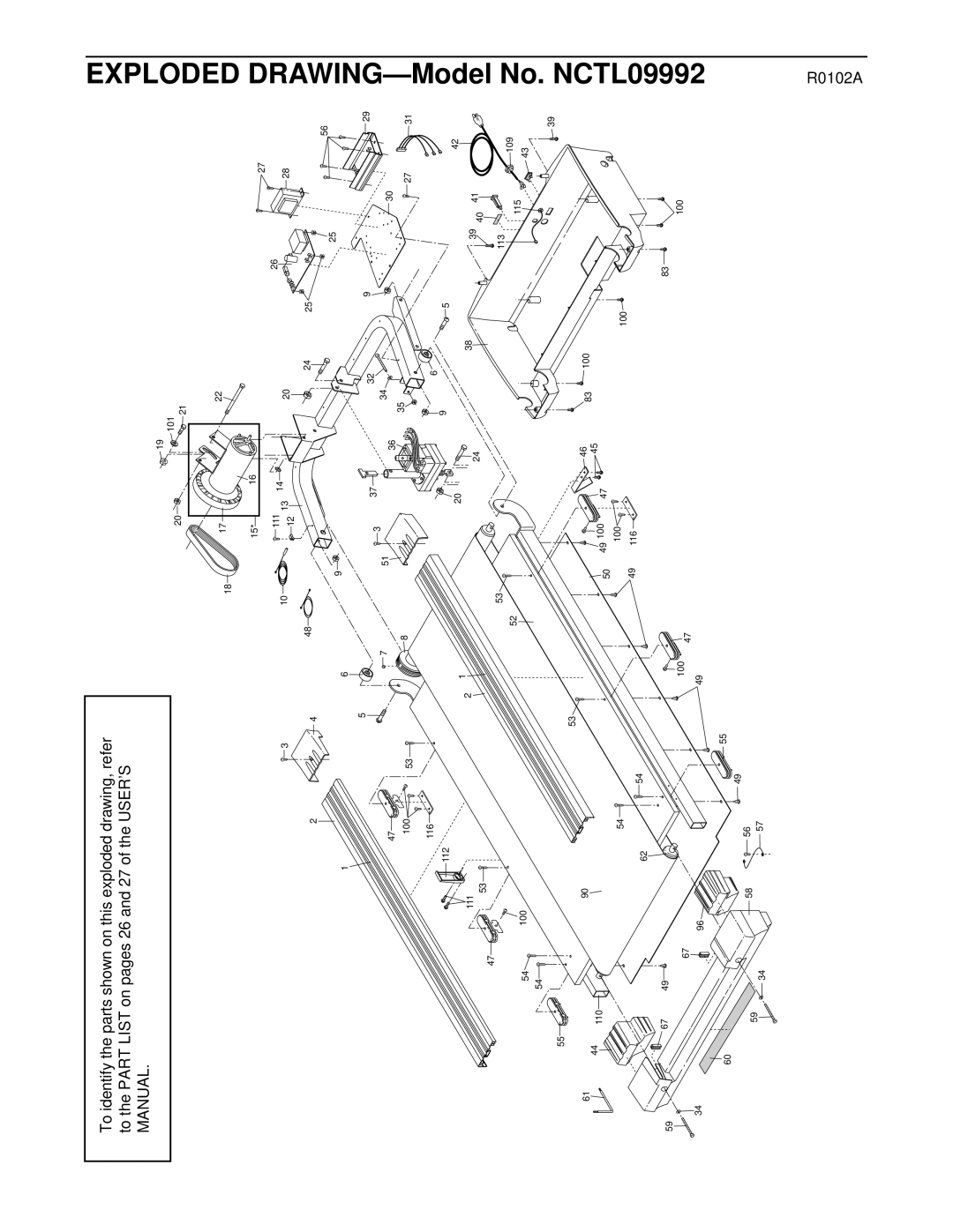 NordicTrack NCTL09992 user manual R0102A 