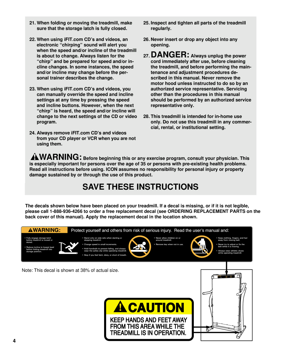 NordicTrack NCTL09992 user manual From your CD player or VCR when you are not using them 