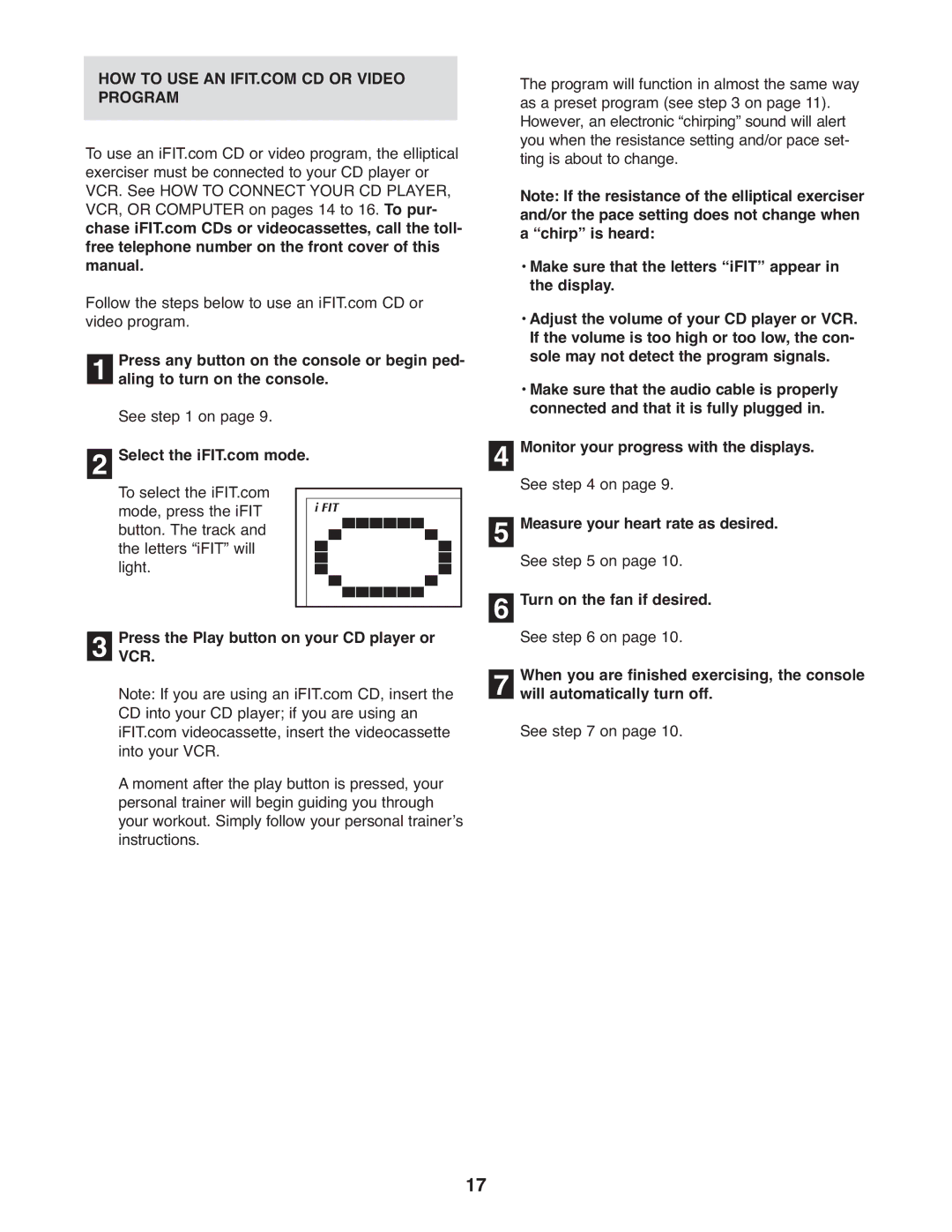 NordicTrack NEL5095.0 user manual Program, Vcr 