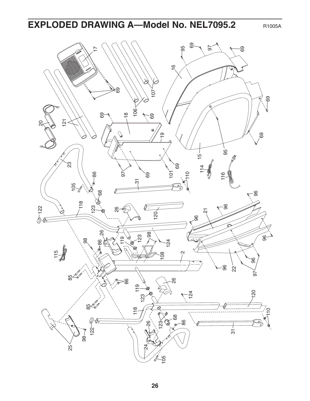 NordicTrack NEL7095.2 user manual 115 105 118 121 123 119 108 124 120 101 110 114 106 