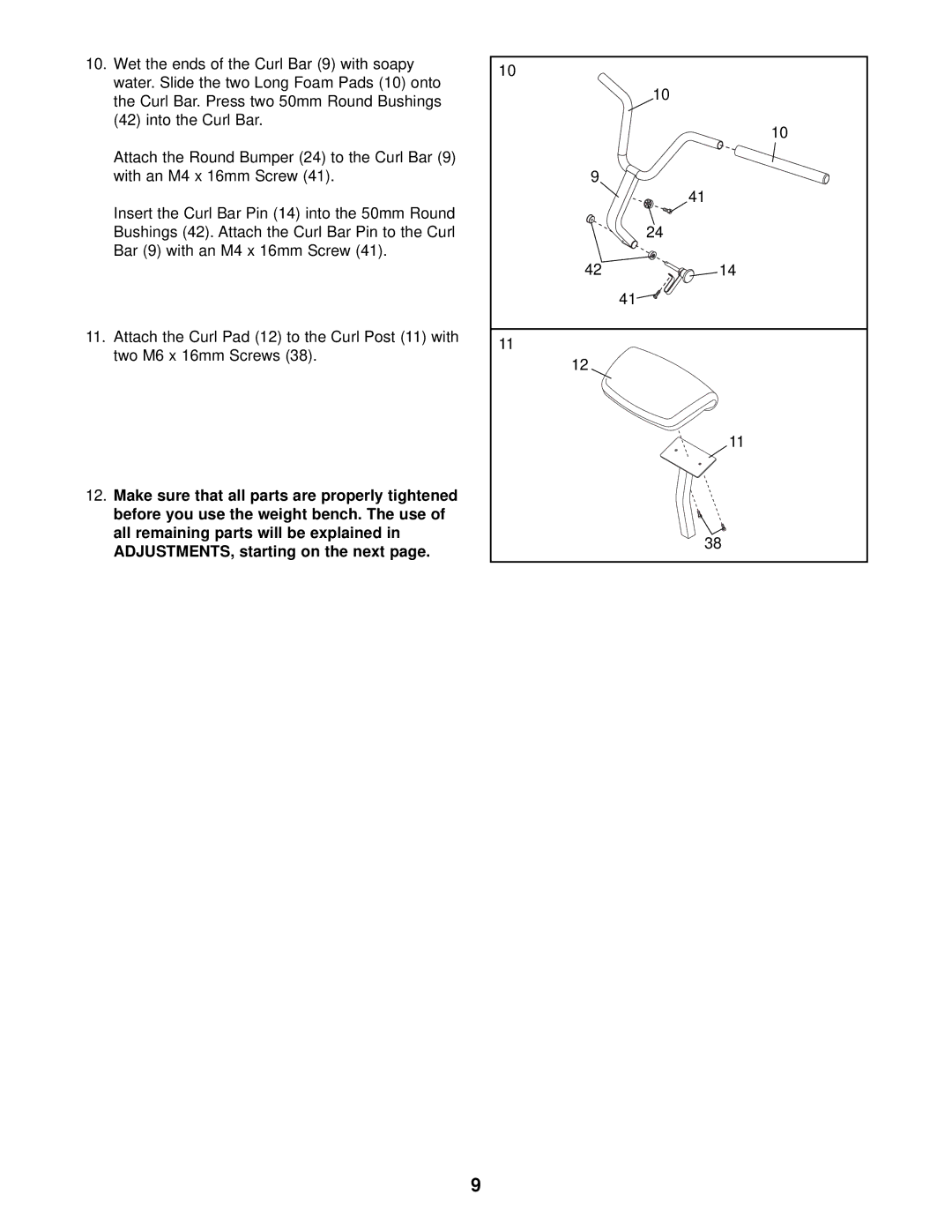 NordicTrack NTB14921 user manual 