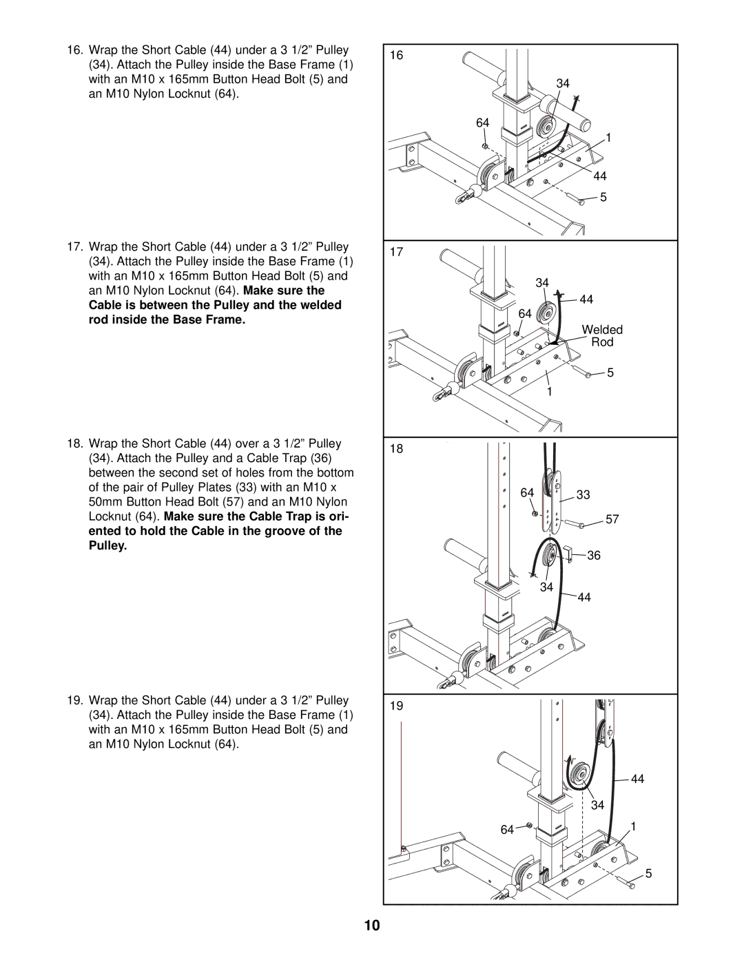 NordicTrack NTB39020 user manual 