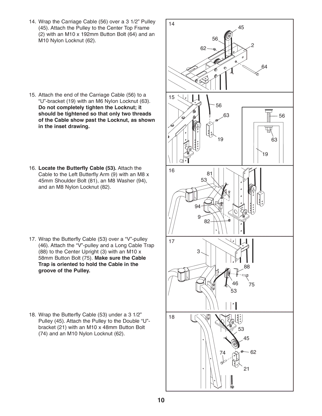 NordicTrack NTB49030 user manual 