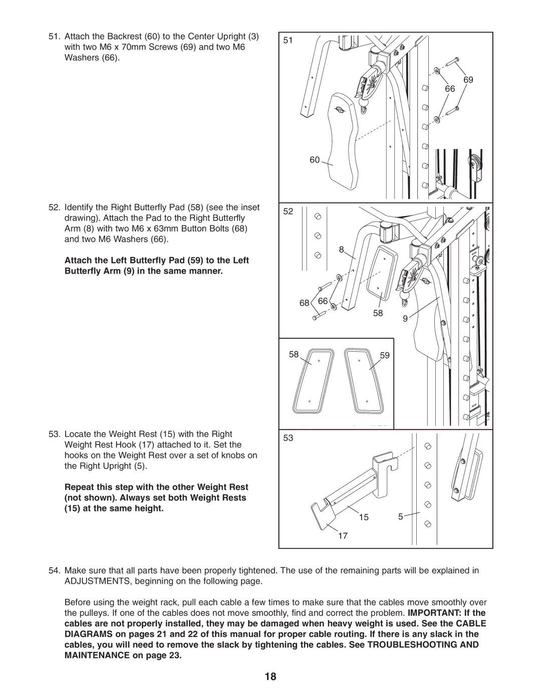 NordicTrack NTB49030 user manual 