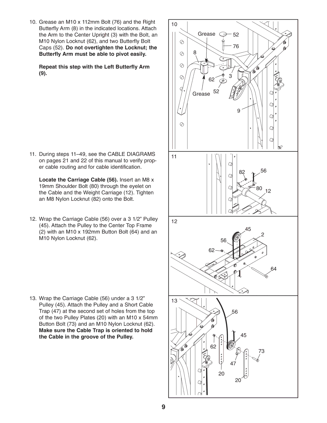 NordicTrack NTB49030 user manual Grease 