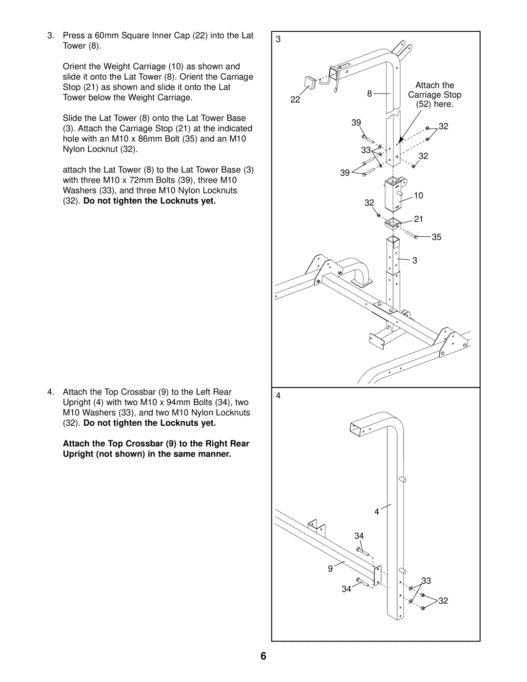 NordicTrack NTB58030 user manual Attach 