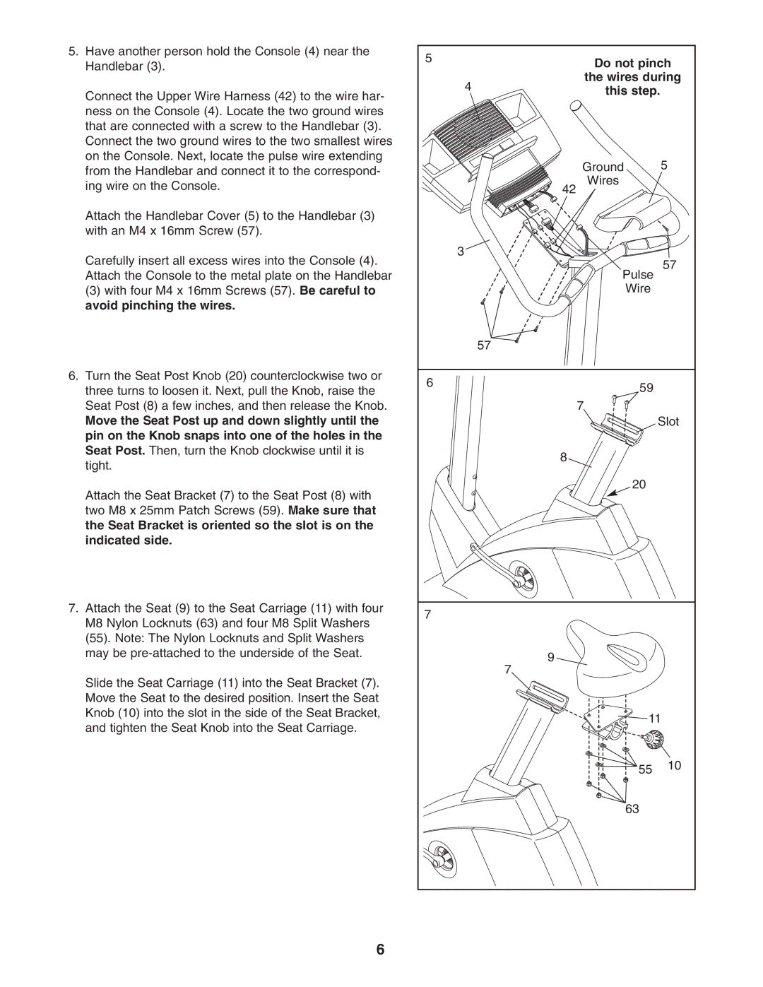 NordicTrack NTC05941 user manual Wires during 