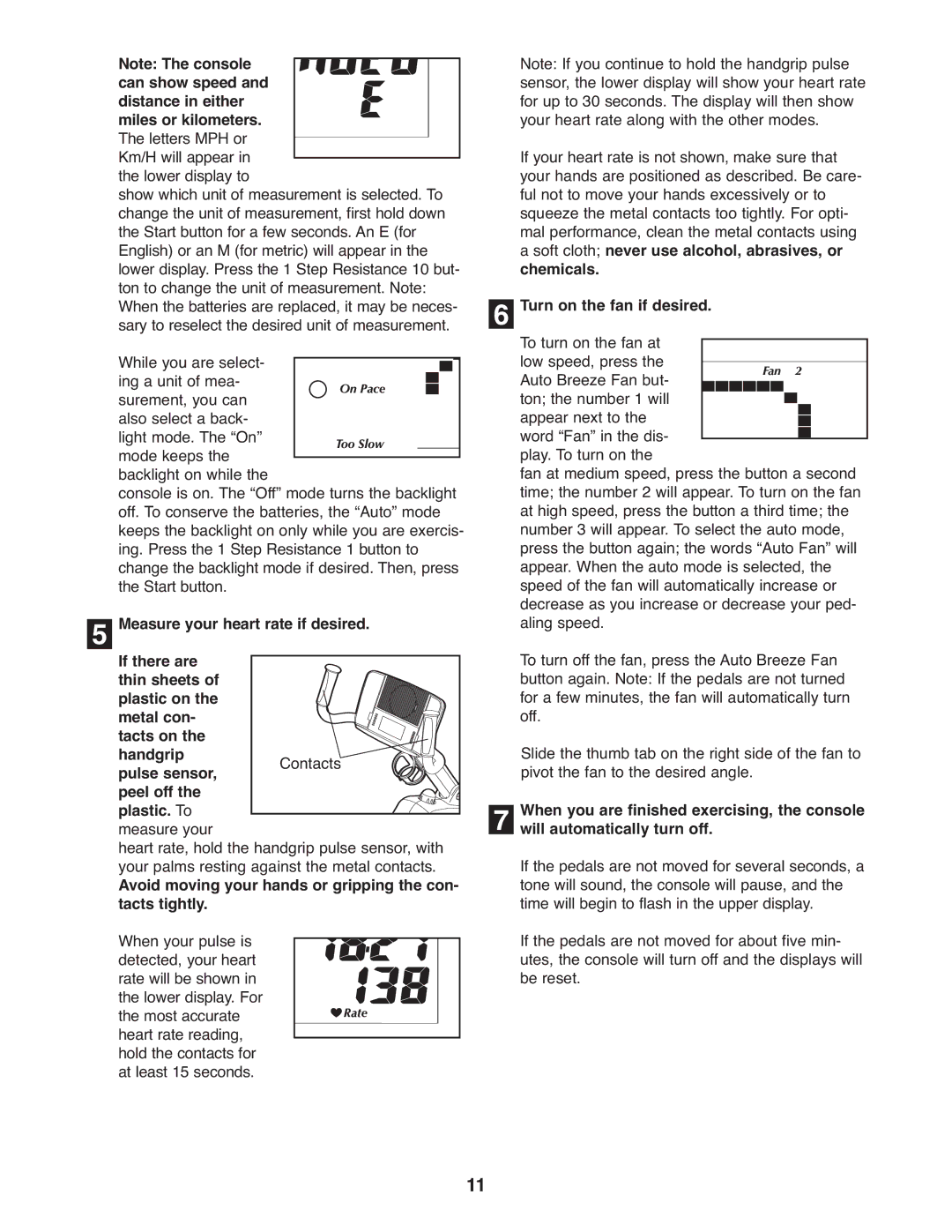 NordicTrack NTC4015.1 user manual Measure your heart rate if desired, Pulse sensor, Peel off Plastic. To, Tacts tightly 