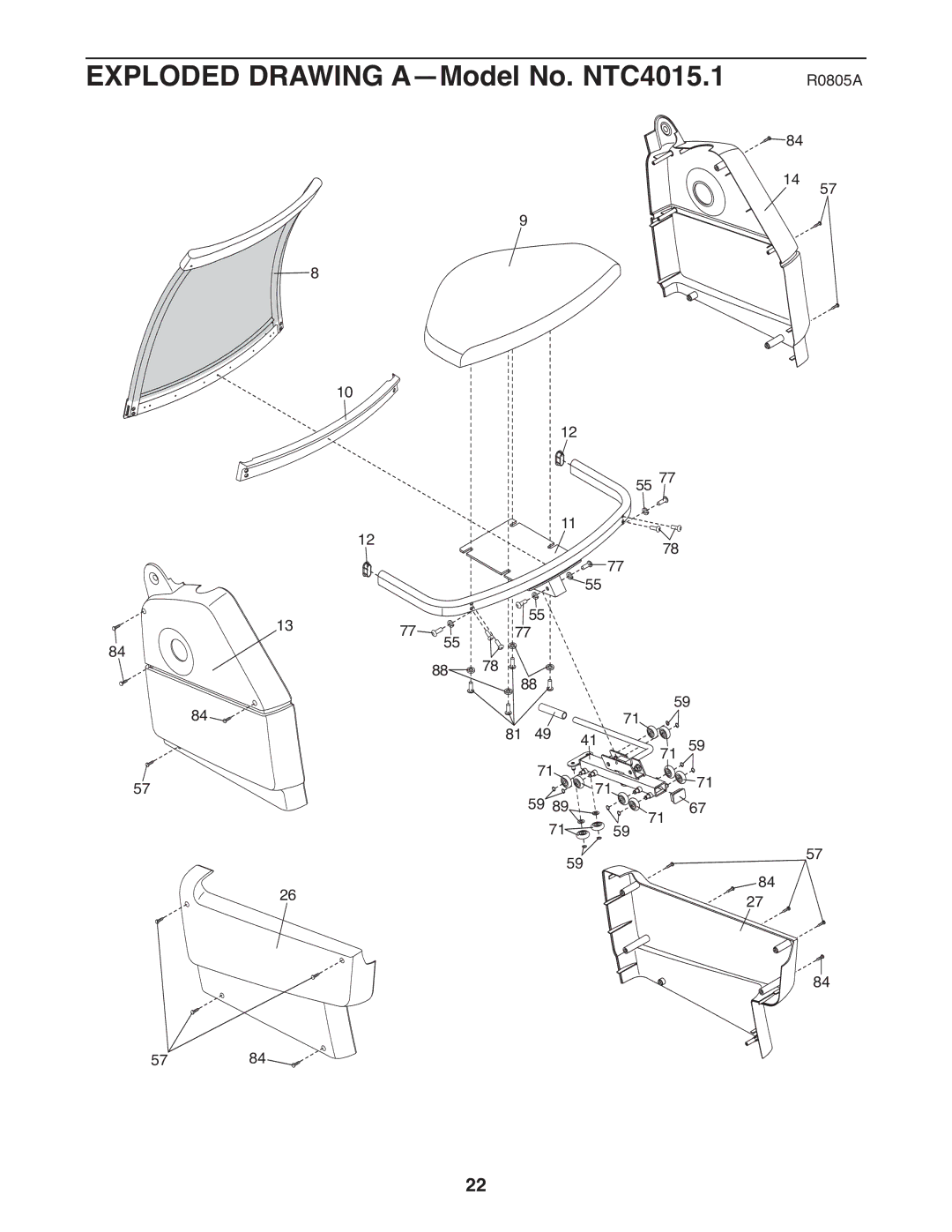 NordicTrack NTC4015.1 user manual R0805A 