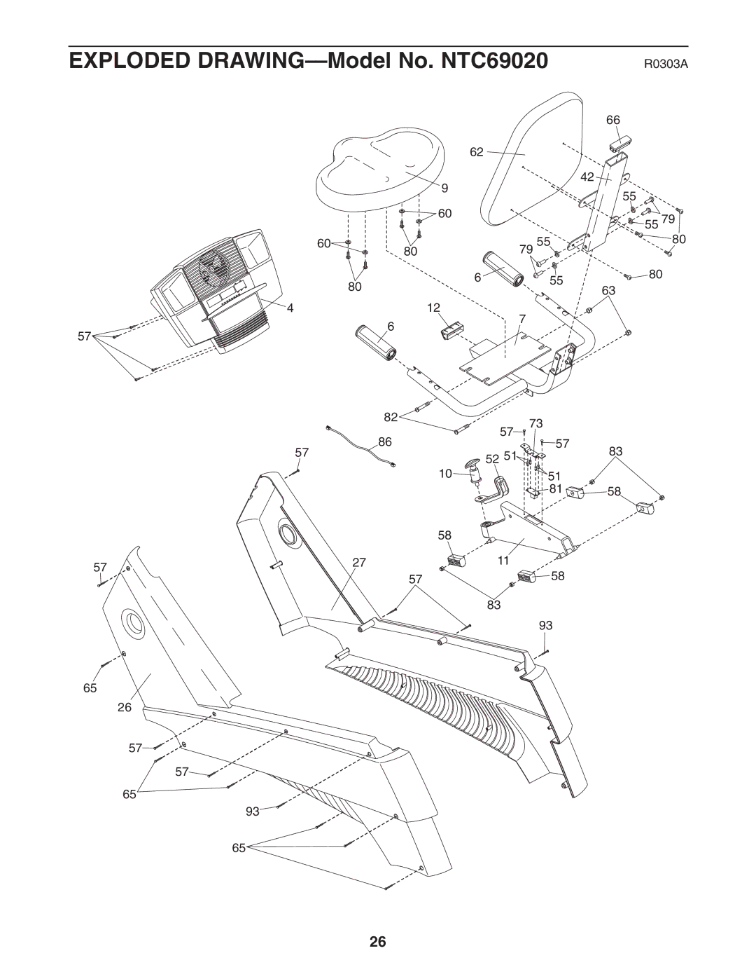 NordicTrack NTC69020 user manual R0303A 