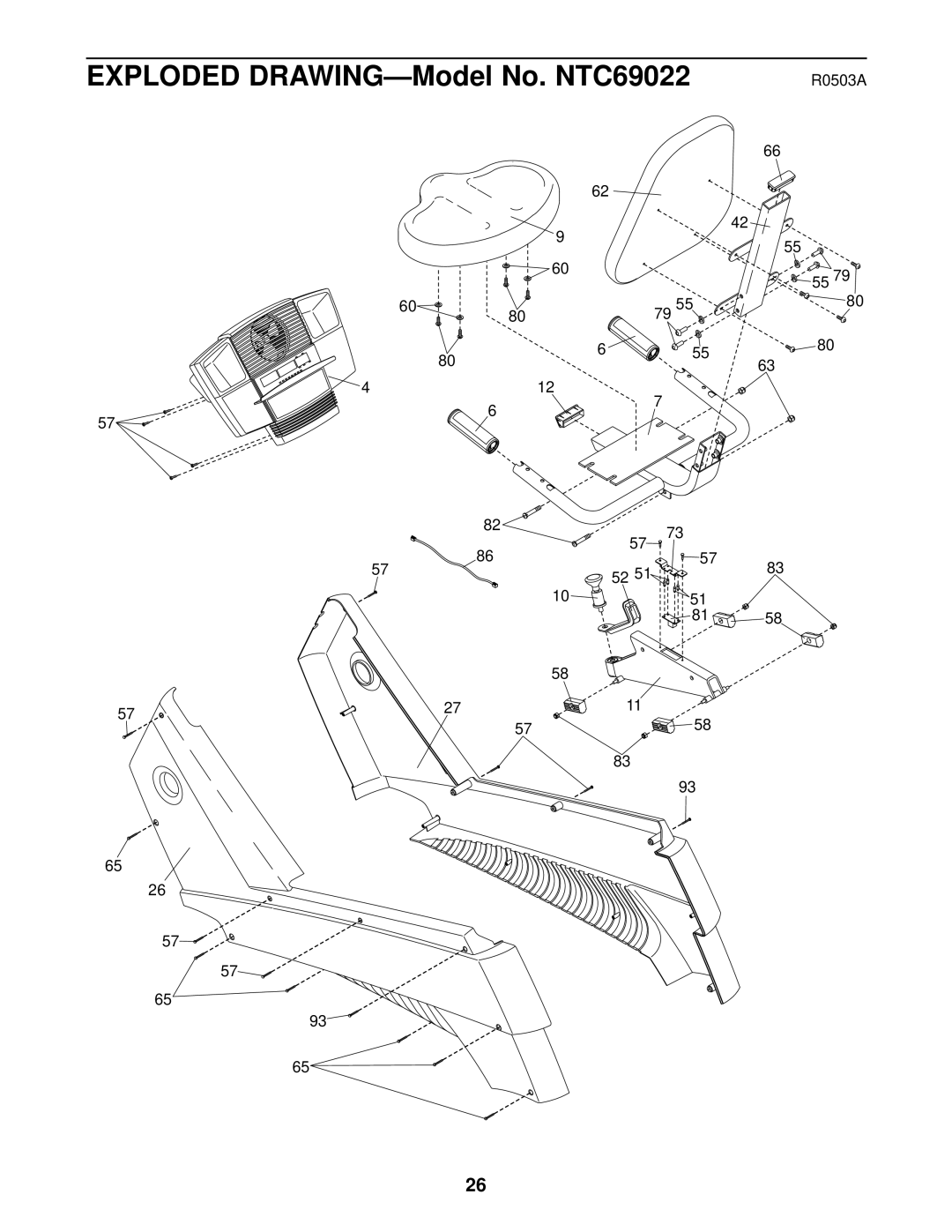 NordicTrack NTC69022 user manual R0503A 