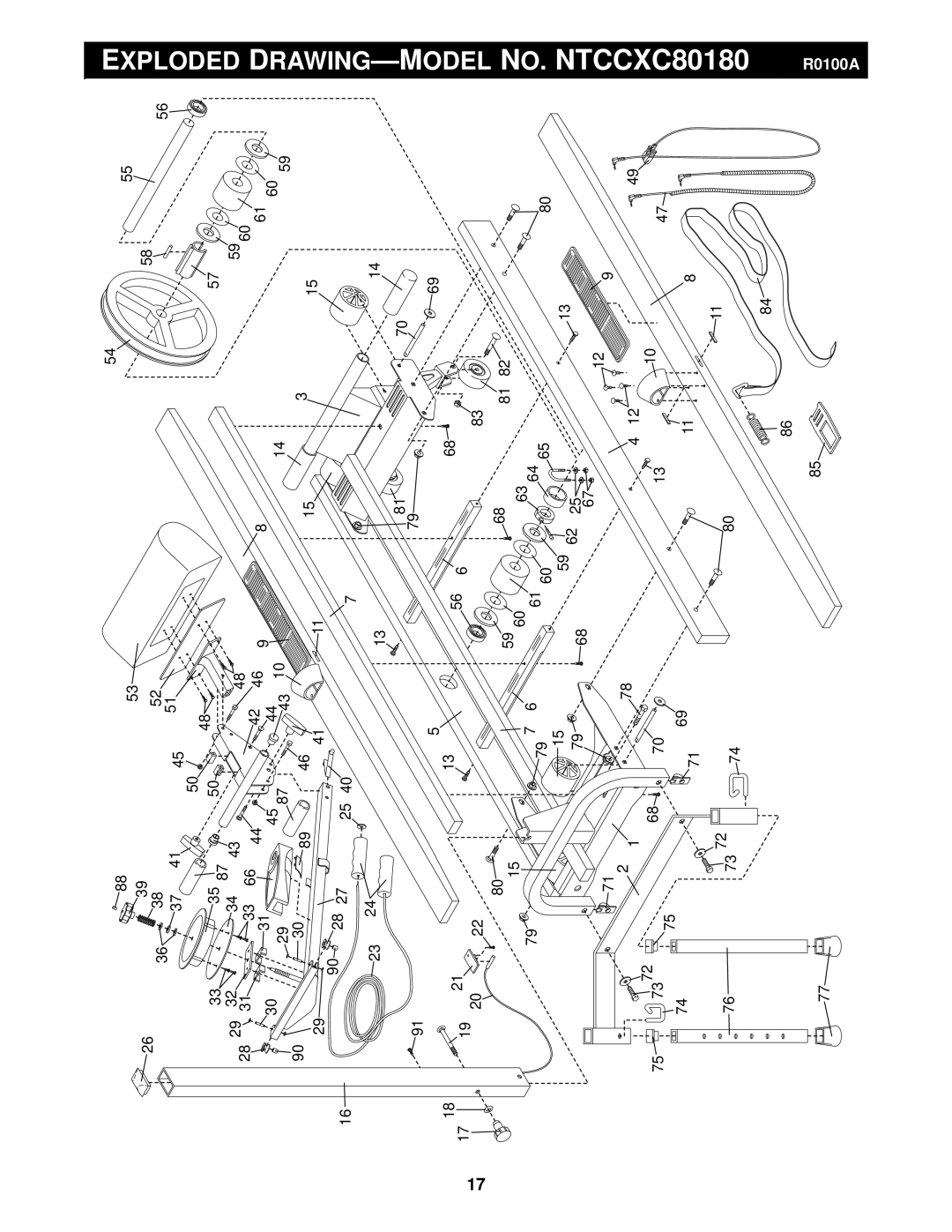 NordicTrack NTCCXC80180 user manual Rawing -M 