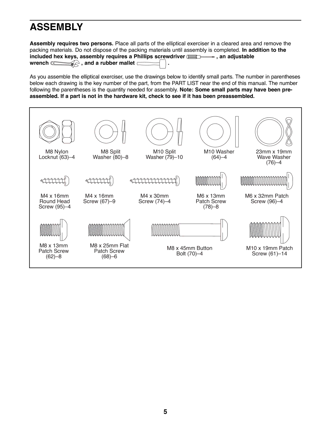 NordicTrack NTCW90907.0 user manual Assembly 